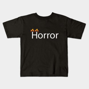 Horror artistic text design Kids T-Shirt